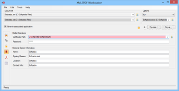 XML2PDF Workstation screenshot 3