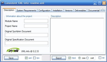 XmlInfo screenshot