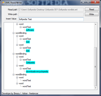 XMLReadWrite screenshot