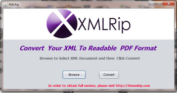 XMLRip screenshot
