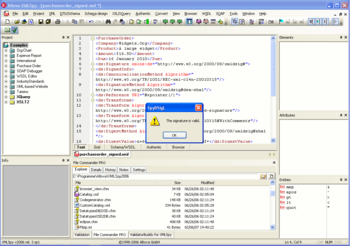 XMLSpy Digital Signature Lite screenshot