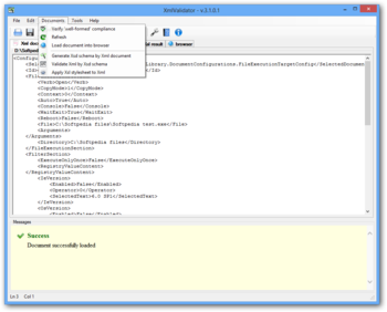XmlValidator screenshot 2