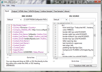 XML+XSL screenshot