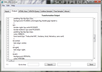 XML+XSL screenshot 2