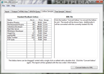 XML+XSL screenshot 5