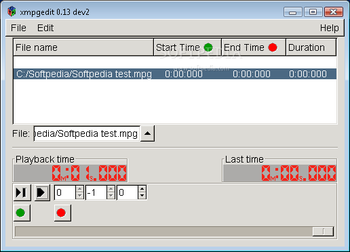 xmpgedit screenshot