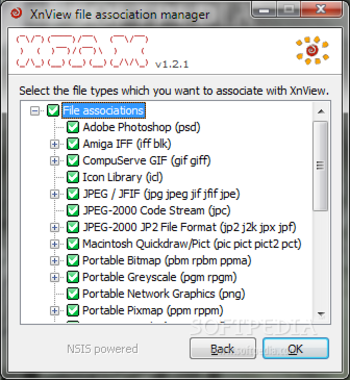 XnView file association manager screenshot 3