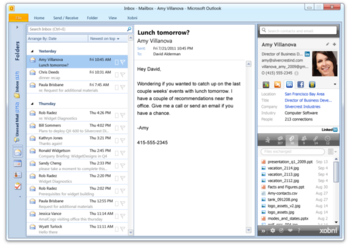 Xobni screenshot 3