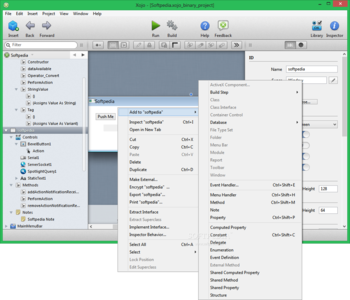 Xojo screenshot 2