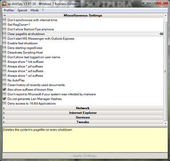 XP-Antispy screenshot 2