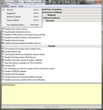 XP-Antispy Portable screenshot 5