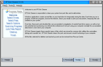 XP Disk Cleaner screenshot