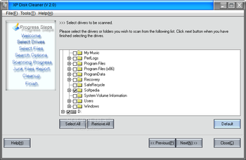 XP Disk Cleaner screenshot 2
