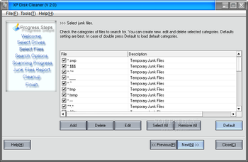 XP Disk Cleaner screenshot 3