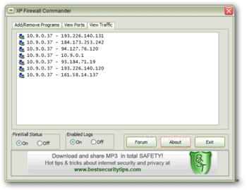 XP Firewall Commander screenshot 3