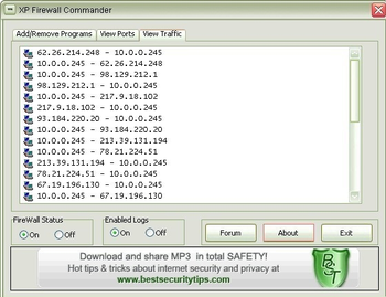 XP Firewall Commander screenshot 3