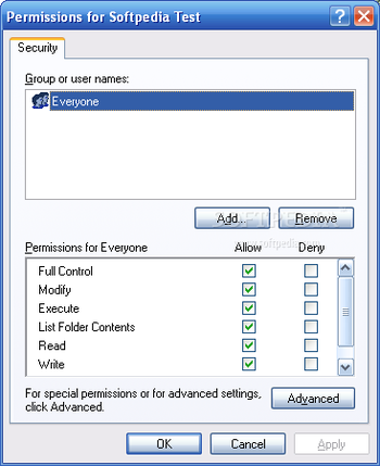 XP Home Permissions Manager screenshot 4