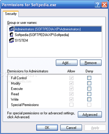 XP Home Permissions Manager screenshot 6