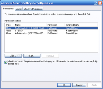 XP Home Permissions Manager screenshot 7