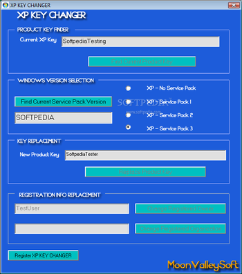 XP KEY CHANGER screenshot