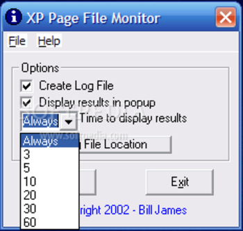 XP Page File Monitor screenshot