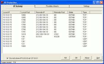 XP Protection screenshot