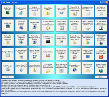 XP Quick Fix Plus screenshot
