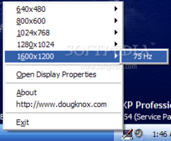 XP QuickRes screenshot