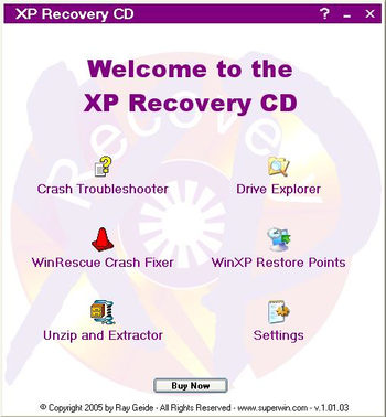 XP Recovery CD Maker screenshot