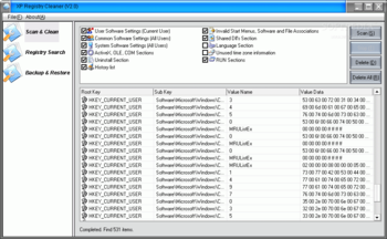 XP Registry Cleaner screenshot