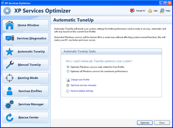 XP Services Optimizer screenshot 3