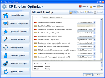XP Services Optimizer screenshot 4