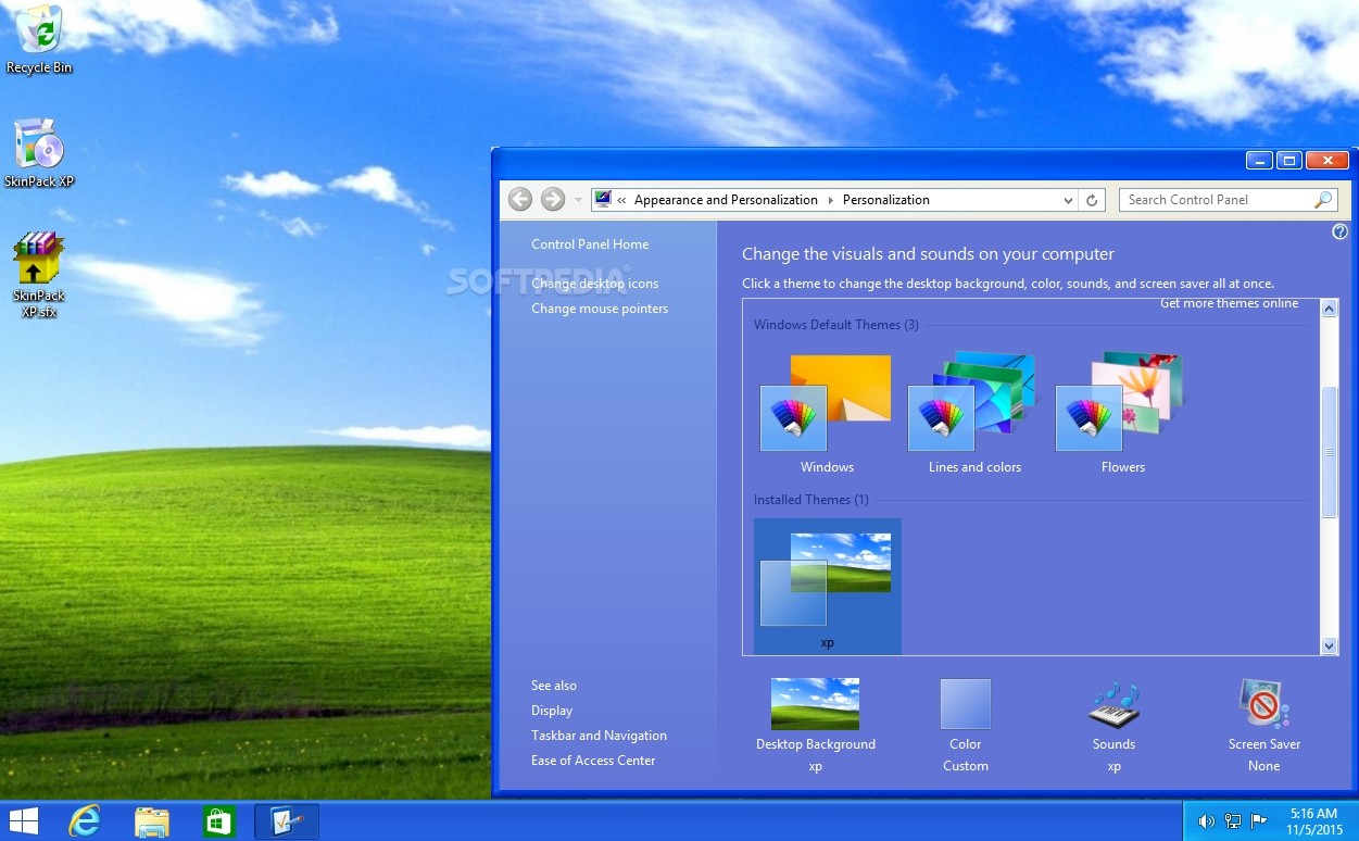 windows 11 skin pack for xp