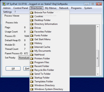 XP SysPad screenshot 3
