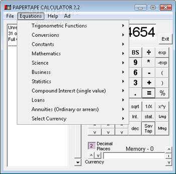 xPapertape Calculator screenshot 2