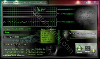 XParanormal Detector Basic Edition screenshot