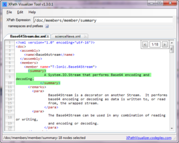 XPath Visualizer Portable screenshot