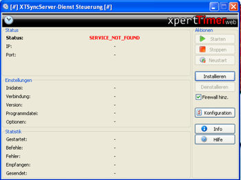 Xpert-Timer SyncServer screenshot