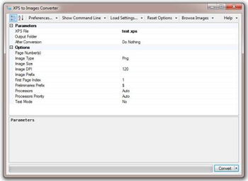 XPS to Images Converter screenshot