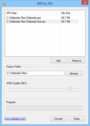 XPS to JPG screenshot