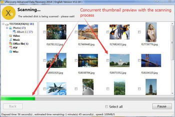 xRecovery Advanced Data Recovery 2014 screenshot 2