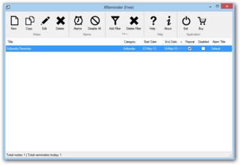 XReminder screenshot