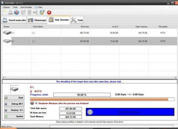 xShredder screenshot