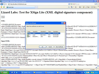 XSign ActiveX XML Signature Component screenshot 2
