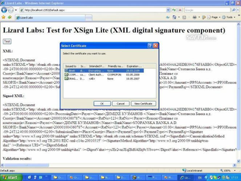 XSign ActiveX XML Signature Component screenshot 3