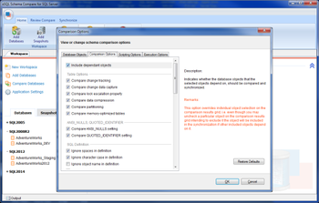 xSQL Schema Compare for SQL Server screenshot 4