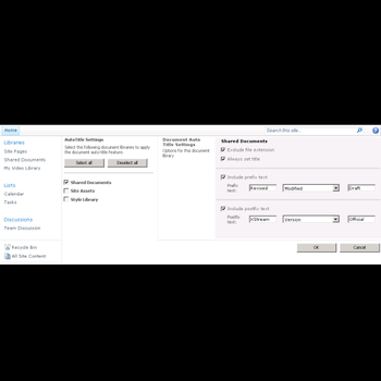 XStream SharePoint Document Auto Title screenshot