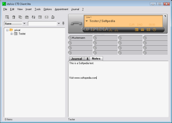 xtelsio CTI Client lite screenshot