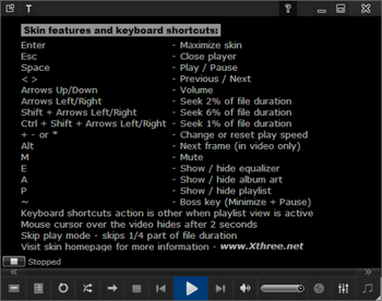 Xthree Windows Media Player Skin screenshot 11