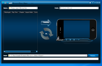 XtoYsoft Blu-ray to iPhone 4 Ripper screenshot